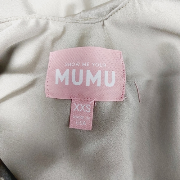 New Show Me Your Mumu Serene  Moss Green Luxe Satin Slip Dress P5166 - Picture 7 of 9